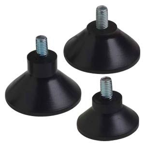 Ножка машины - V12Z39M0 series - Advanced Antivibration Components - из ПВХ / из оцинкованной стали / для нивелирования