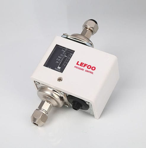 Сильфонный прессостат - LF5D - ZHEJIANG LEFOO CONTROLS CO., LTD - дифференциальный / для жидкостей / для воздуха