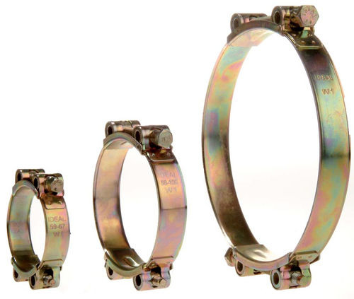 Зажимной хомут из нержавеющей стали - IDEAL AUTOMOTIVE AND HOSE CLAMPS - двойной / для высокой нагрузки / ленточный