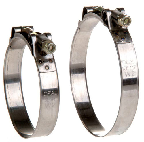 Зажимной хомут из нержавеющей стали - IDEAL AUTOMOTIVE AND HOSE CLAMPS - с Т-образным болтом / Т-образный / ленточный
