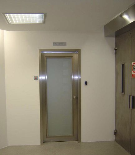 Створчатый ворота - VRF-90 series - ALFATECO MADRID S.A. - из металла / из стекла / промышленный