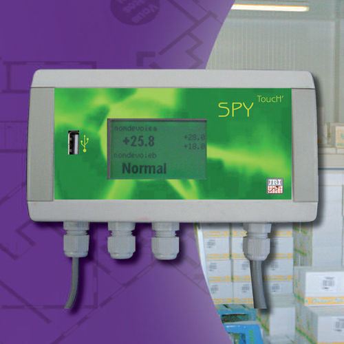 Регистратор данных для измерения температуры - SPY TOUCH' N - JRI - USB / с сенсорным экраном / IP20
