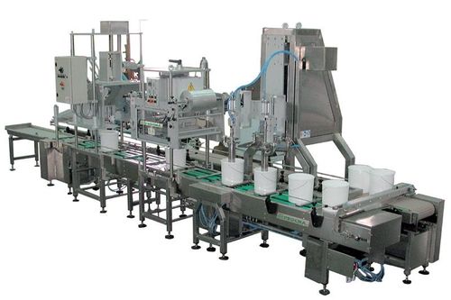 Линия наполнения и упаковки ведер для жидкостей - max. 360 pz/h - Procma s.r.l.