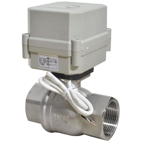 Клапан со сферическим золотником - T32-S2-C - Taizhou Tonhe Flow Control Equipment Co.,ltd - с электрическим приводом / для контроля расхода / для воды