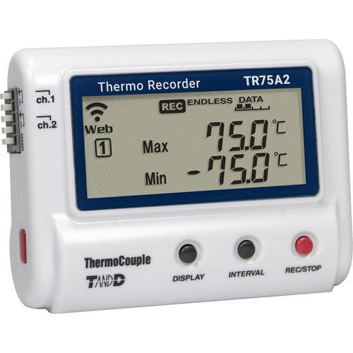 Регистратор данных для измерения температуры - TR75A2 - T&D Corporation - USB / технология Bluetooth / WiFi