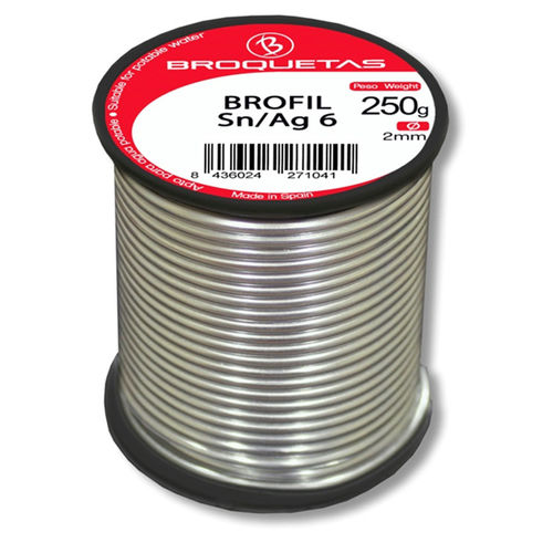 Бессвинцовая сварочная проволока - BROFIL Sn/Ag 6 - Broquetas - для горячего газа / из меди