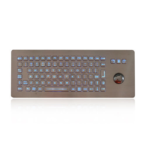 Встраиваемая клавиатура - K-TEK-B361-OTB-FN-BL-DWP - Key Technology China Limited - с клавишей Fn / 3 клавиши мыши / 86 клавиш