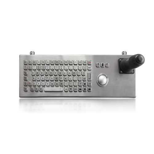 Клавиатура для письменного стола - K-TEK-A443-38-OTB-JS-FN-DT-DWP - Key Technology China Limited - с клавишей Fn / 3 клавиши мыши / 86 клавиш