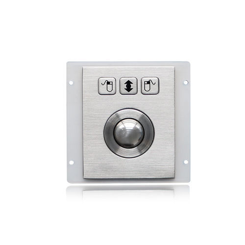 Трекбол из нержавеющей стали - K-TEK-B65-25-OTB-DWP - Key Technology China Limited - оптический / встраиваемый / 1 inch (25 mm)