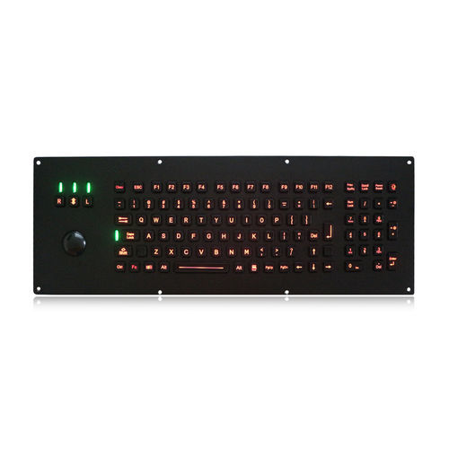 Встраиваемая клавиатура - K-TEK-M500-MTB-KP-FN-BL-BT - Key Technology China Limited - с клавишей Fn / 106 клавиш / с трекболом