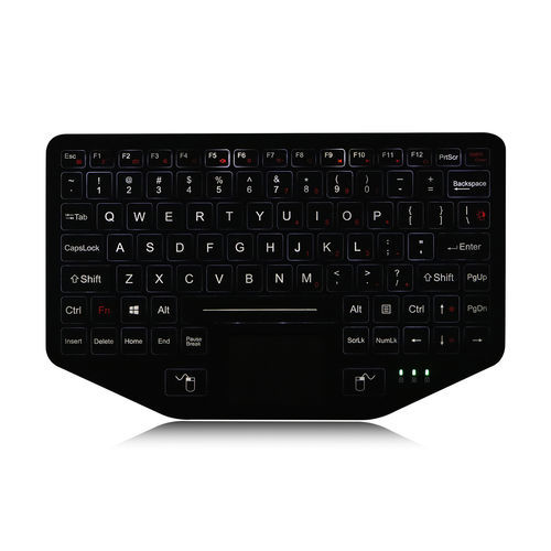 Встраиваемая клавиатура - K-TEK-V275TP-FN-BL-SC-DWP - Key Technology China Limited - с ножничными механизмом клавиш / с клавишей Fn / 2 клавиши мыши