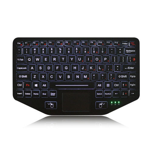 Встраиваемая клавиатура - K-TEK-V275TP-FN-BL-SC-NV-EMC - Key Technology China Limited - с ножничными механизмом клавиш / 2 клавиши мыши / с клавишей Fn