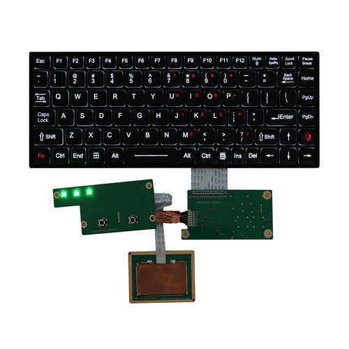 Встраиваемая клавиатура - K-TEK-M284-FN-BL-NV-151B+TP6549-002 - Key Technology China Limited - с клавишей Fn / 2 клавиши мыши / 89 клавиш