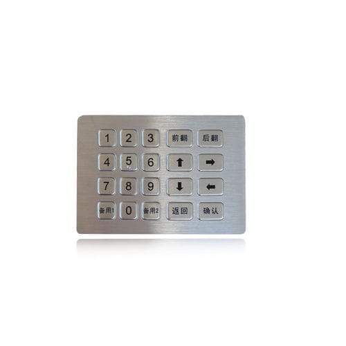 Цифровая клавиатура 20 клавиш - K-TEK-B139KP-20-AC-DWP - Key Technology China Limited - встраиваемая / из нержавеющей стали / IP65