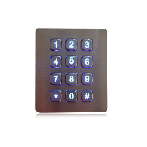 Цифровая клавиатура 12 клавиш - K-TEK-A88KP-BL-DWP - Key Technology China Limited - встраиваемая / из металла / из нержавеющей стали