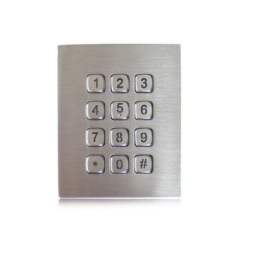 Цифровая клавиатура 12 клавиш - K-TEK-A88KP-DT-DWP  - Key Technology China Limited - настольная / из металла / из нержавеющей стали