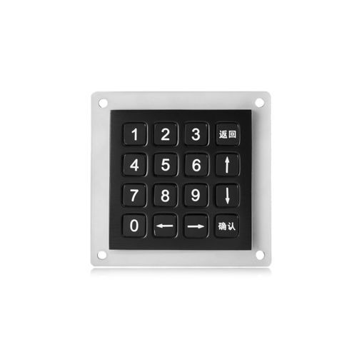 Цифровая клавиатура 16 клавиш - K-TEK-B60KP-16-AC-BT-DWP - Key Technology China Limited - встраиваемая / из нержавеющей стали / из черного титана