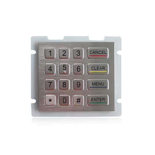Цифровая клавиатура 16 клавиш - K-TEK-B100-90KP-RP-DWP - Key Technology China Limited - встраиваемая / из металла / из нержавеющей стали
