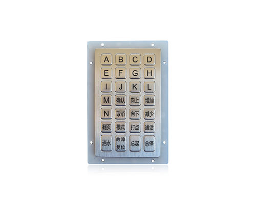 Цифровая клавиатура 28 клавиш -  K-TEK-B138KP-28-AC-DWP - Key Technology China Limited - встраиваемая / из матового алюминия / IP65