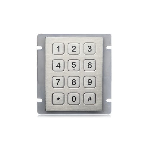 Цифровая клавиатура 12 клавиш - K-TEK-A68KP-DWP - Key Technology China Limited - встраиваемая / из нержавеющей стали / RS-232