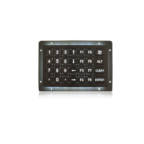 Цифровая клавиатура 28 клавиш - K-TEK-B138KP-28-BL-DWP - Key Technology China Limited - встраиваемая / из нержавеющей стали / RS-232
