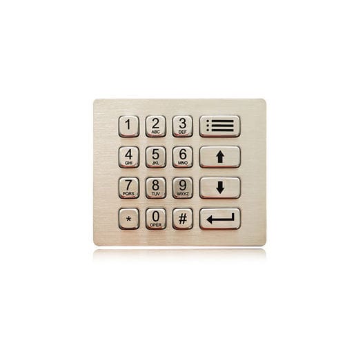 Цифровая клавиатура 16 клавиш - K-TEK-A120KP-AC-DWP - Key Technology China Limited - встраиваемая / из нержавеющей стали / IP66