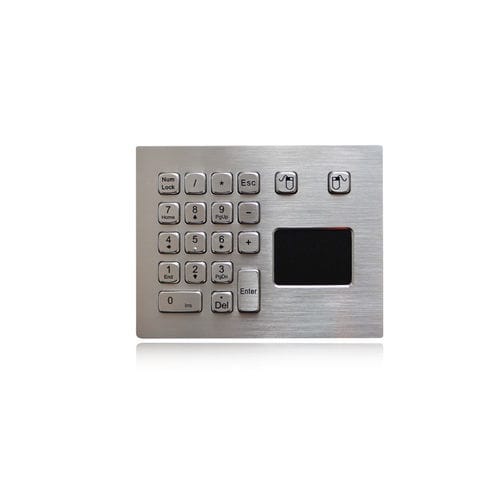 Цифровая клавиатура 18 клавиш - K-TEK-A160TP-KP - Key Technology China Limited - 2 клавиши мыши / встраиваемая / из матового алюминия