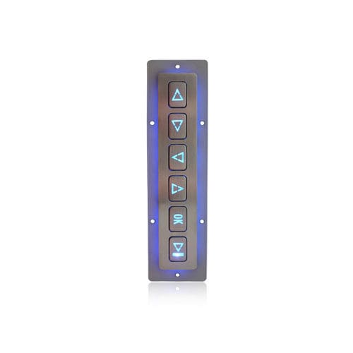Цифровая клавиатура 6 клавиши - K-TEK-B160FK-6-AC-BL-DWP - Key Technology China Limited - встраиваемая / из металла / IP65