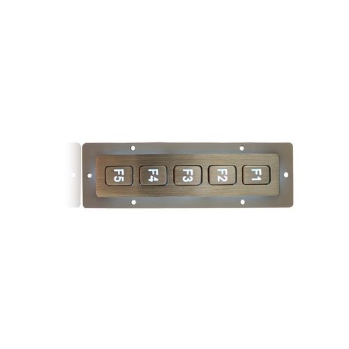 Цифровая клавиатура 5 клавиш - K-TEK-B135FK-5-AC-BL-DWP - Key Technology China Limited - встраиваемая / из нержавеющей стали / IP65