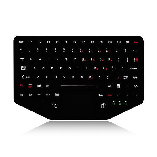 Встраиваемая клавиатура - K-TEK-M275TP-FN-BL-NV-EMC-151B-SS - Key Technology China Limited - с механическими клавишами / с клавишей Fn / 2 клавиши мыши