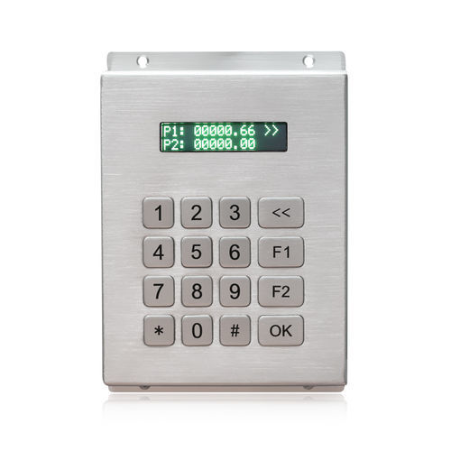Цифровая клавиатура 16 клавиш - K-TEK-B116KP-LCD-DT-DWP - Key Technology China Limited - настенная / из нержавеющей стали / RS-232