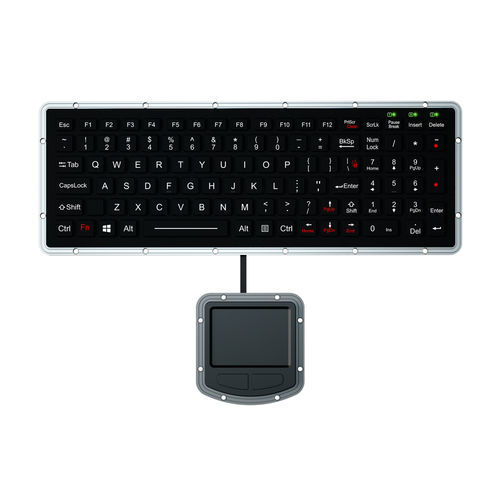 Встраиваемая клавиатура - K-TEK-M327KP-FN-BL-IT-ML-DWP + M73TP - Key Technology China Limited - угольный контакт / 101 клавиша / 2 клавиши мыши