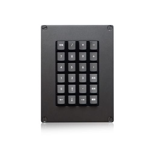 Цифровая клавиатура 24 клавиши - K-TEK-M129KP-MA-BL-ML - Key Technology China Limited - встраиваемая / алюминиевый сплав / USB