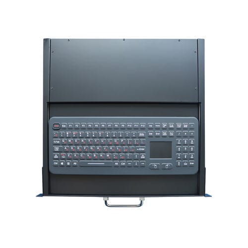 Установленная клавиатура на стеллаже с выдвижными ящиками - K-TEK-M399TP-KP-FN-V01 - Key Technology China Limited - с механическими клавишами / с клавишей Fn / 2 клавиши мыши