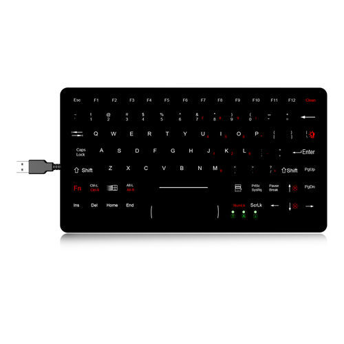 Встраиваемая клавиатура - K-TEK-M281-DHP-FN-BL-NV-151B - Key Technology China Limited - с механическими клавишами / с клавишей Fn / 3 клавиши мыши