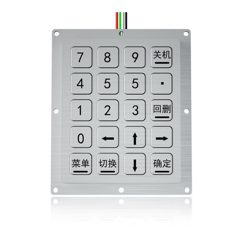 Цифровая клавиатура 20 клавиш - K-TEK-B75KP-20-BL-NV-151B-DWP - Key Technology China Limited - встраиваемая / из металла / USB