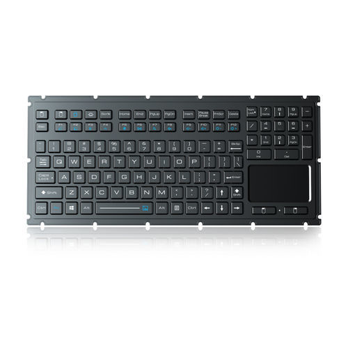 Встраиваемая клавиатура - K-TEK-M349TP-KP-FN-BL-NV-151B - Key Technology China Limited - с механическими клавишами / с клавишей Fn / 2 клавиши мыши