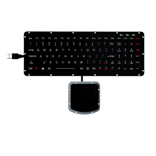 Встраиваемая клавиатура - K-TEK-M315KP-FN-BL-NV-151B+M73TP - Key Technology China Limited - с механическими клавишами / с клавишей Fn / 2 клавиши мыши