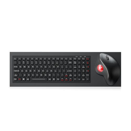 Клавиатура с силиконовыми клавишами - K-TEK-M449-OTB-FN-BT-BL-NV-151B - Key Technology China Limited - встраиваемая / с механическими клавишами / 3 клавиши мыши