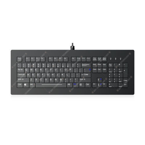 Клавиатура для письменного стола - K-TEK-V440KP-FN-BL-SC-DT - Key Technology China Limited - с ножничными механизмом клавиш / с клавишей Fn / 104 клавиши