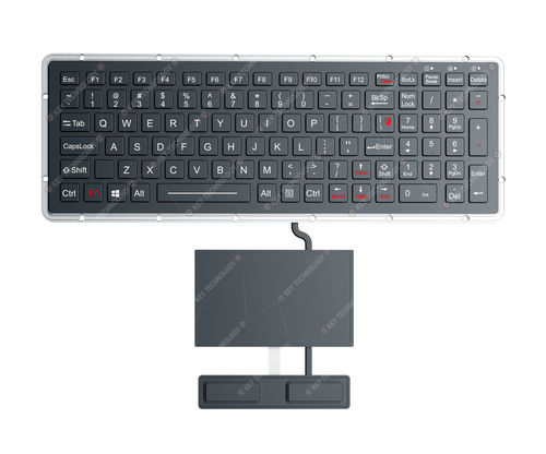 Встраиваемая клавиатура - K-TEK-M327KP-FN-BL-IT-ML-DWP+TP80-DML-DWP+2KEY - Key Technology China Limited - с механическими клавишами / 101 клавиша / 2 клавиши мыши