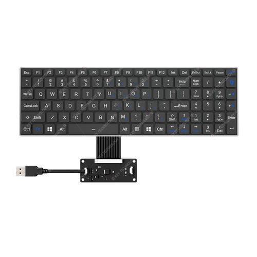 Встраиваемая клавиатура - K-TEK-V340KP-FN-BL-FC-SC-ML-DWP - Key Technology China Limited - с ножничными механизмом клавиш / 103 клавиши / для авиакосмического применения