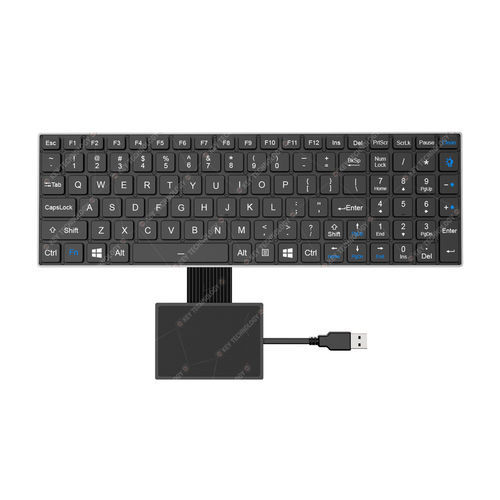Встраиваемая клавиатура - K-TEK-V340KP-FN-BL-FC-SC-DWP+TP85-DML - Key Technology China Limited - с ножничными механизмом клавиш / 103 клавиши / для авиакосмического применения