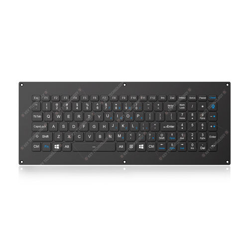 Встраиваемая клавиатура - K-TEK-V405KP-FN-BL-FC-SC-ANA-151B-DWP - Key Technology China Limited - с ножничными механизмом клавиш / 103 клавиши / для авиакосмического применения