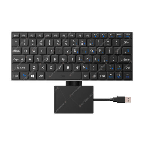 Встраиваемая клавиатура - K-TEK-V268-FN-BL-FC-SC-DWP+TP85-DML - Key Technology China Limited - с ножничными механизмом клавиш / 80 клавиш / с сенсорной панелью