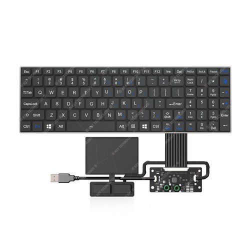 Встраиваемая клавиатура - K-TEK-V340KP-FN-BL-FC-SC-ANA-151B-DWP+TP85+2K - Key Technology China Limited - с ножничными механизмом клавиш / 103 клавиши / с сенсорной панелью