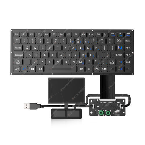 Встраиваемая клавиатура - K-TEK-M280-FN-BL-FC-KC-ANA-151B+TP85+2K - Key Technology China Limited - угольный контакт / 2 клавиши мыши / 87 клавиш