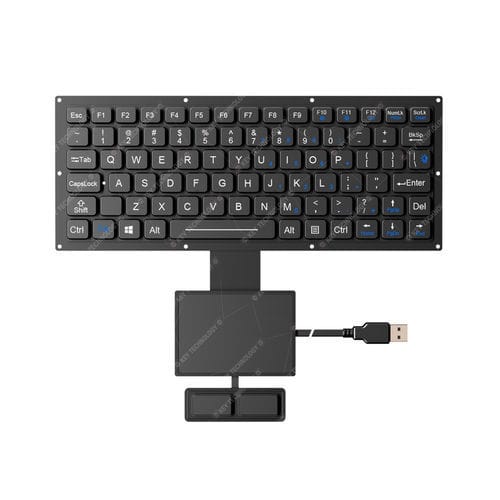 Встраиваемая клавиатура - K-TEK-M263-FN-BL-FC-KC+TP85-DML+2K-FC - Key Technology China Limited - угольный контакт / 2 клавиши мыши / 83 клавиши