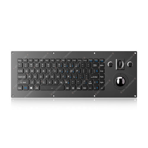 Встраиваемая клавиатура - K-TEK-V405-MTB-AVR-RM-FN-BL-FC-SC-ANA-151B-BT - Key Technology China Limited - с ножничными механизмом клавиш / 86 клавиш / с трекболом