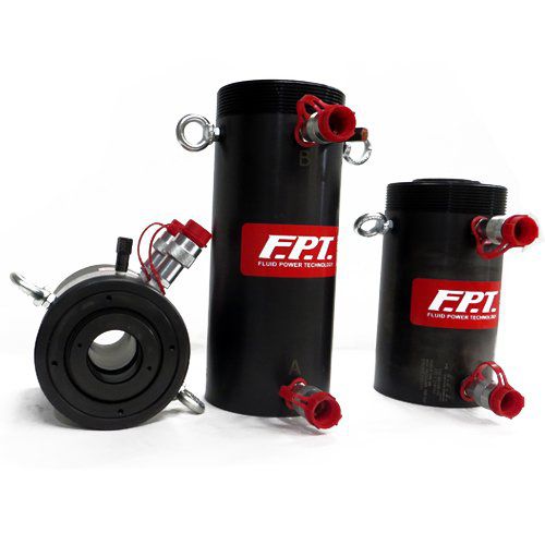 Цилиндр с полым стержнем - CRI-FO series - FPT Fluid Power Technology - гидравлический / двойного действия / для высоких температур